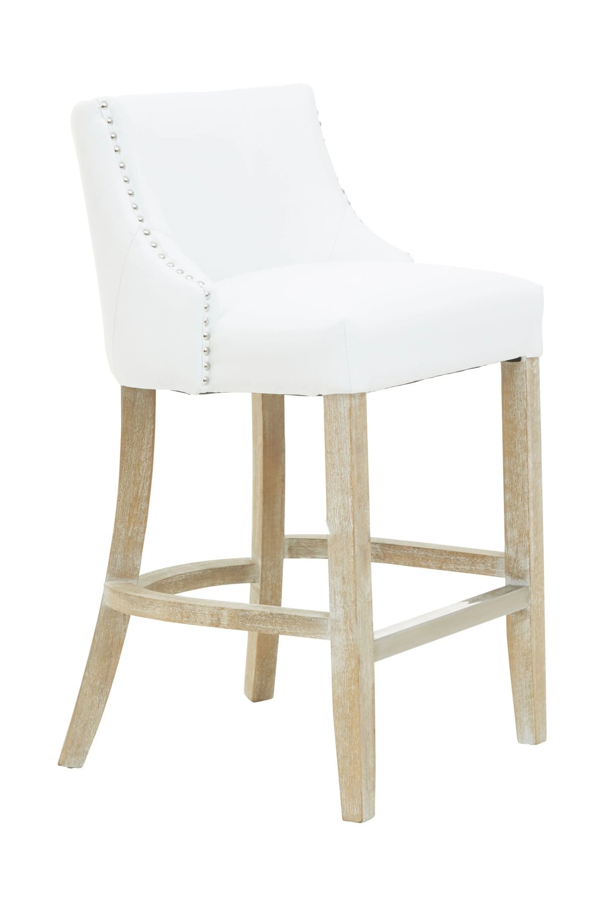Chelsea Townhouse Ivory Leather Effect Bar Chair