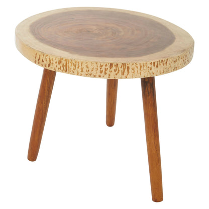 Teak Sonokeling Wood Round Side Table