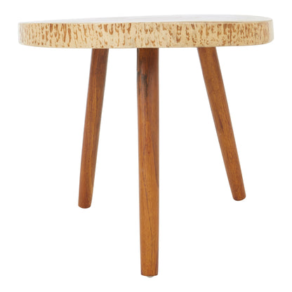 Teak Sonokeling Wood Round Side Table