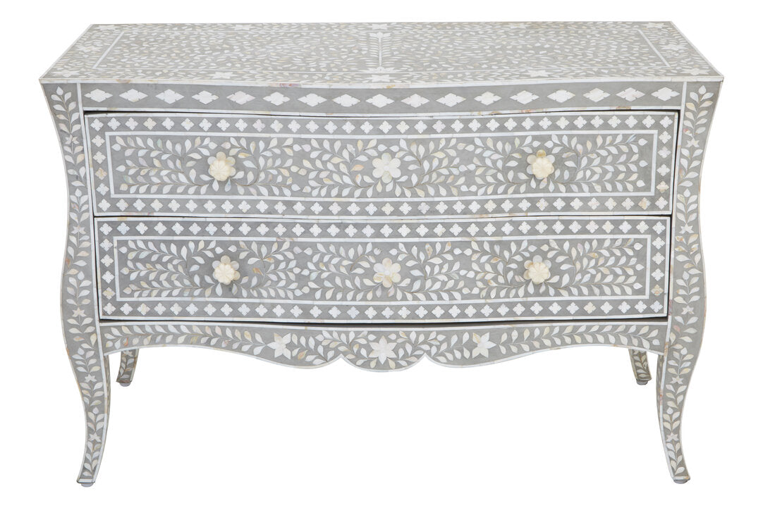 Unity Chest of 2 Drawers with Mother of Pearl Inlay