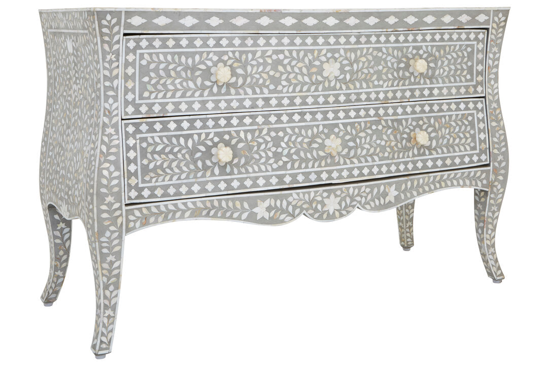 Unity Chest of 2 Drawers with Mother of Pearl Inlay