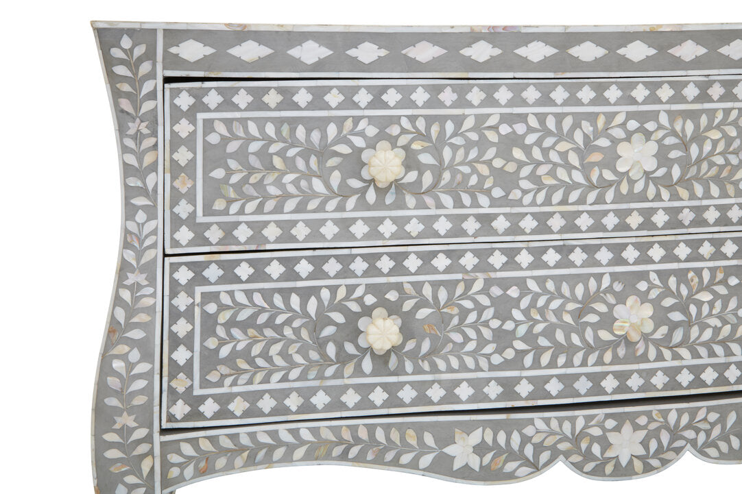 Unity Chest of 2 Drawers with Mother of Pearl Inlay