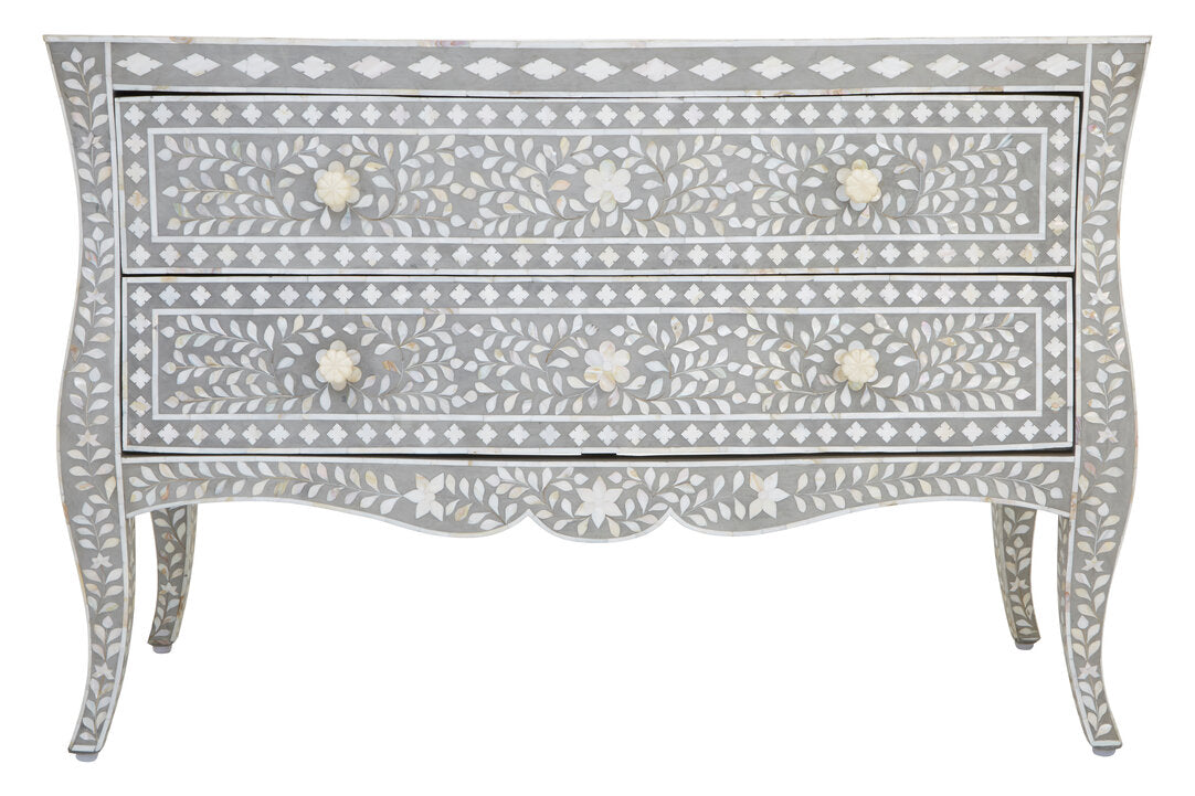Unity Chest of 2 Drawers with Mother of Pearl Inlay