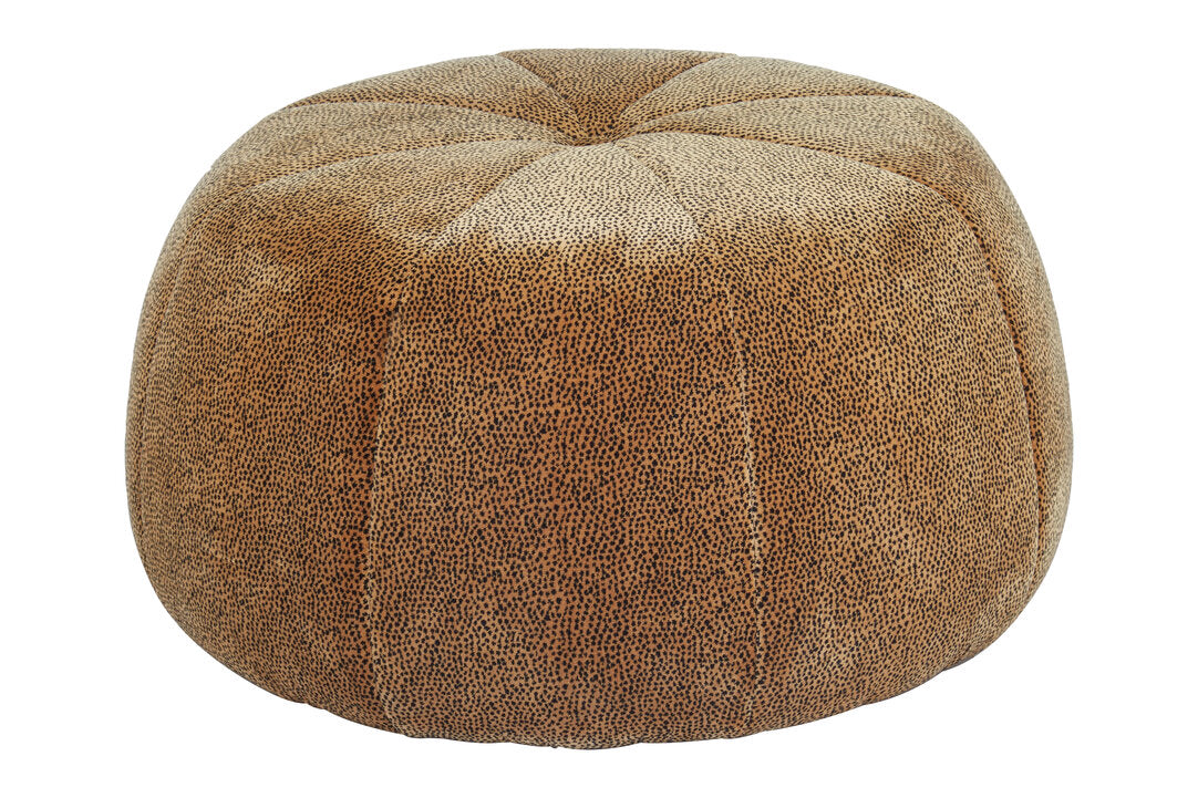Tribeca Leopard Print Pouffe