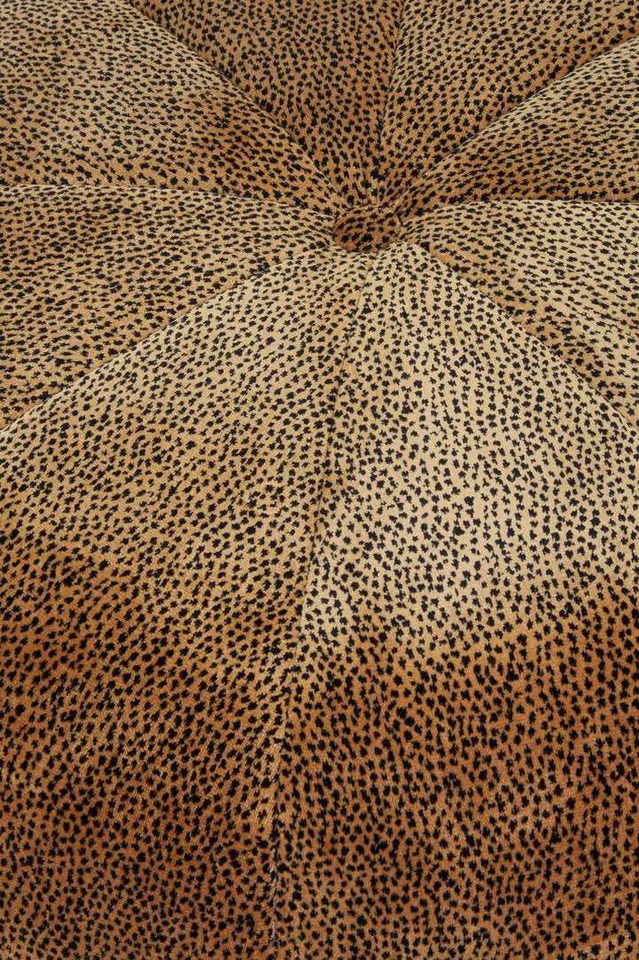 Tribeca Leopard Print Pouffe