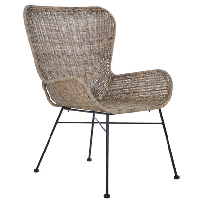 Celebes Curved Design Natural Rattan Chair