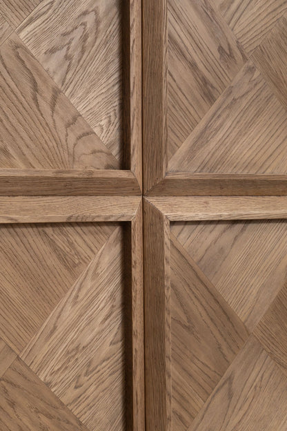 Cest Natural Oak Wood Tall Cabinet