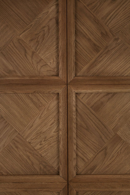Cest Natural Oak Wood Tall Cabinet