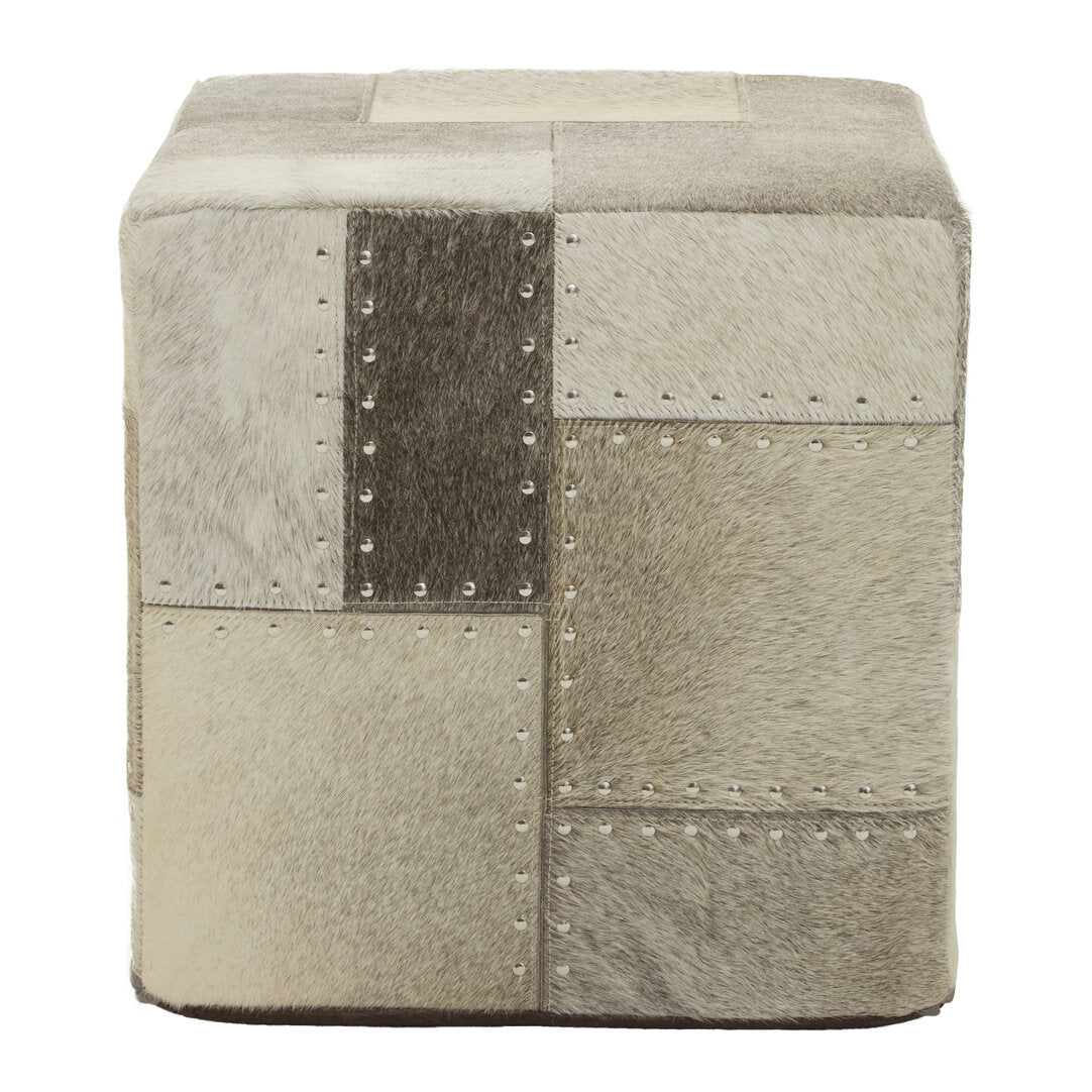 Azure Grey Pouffe