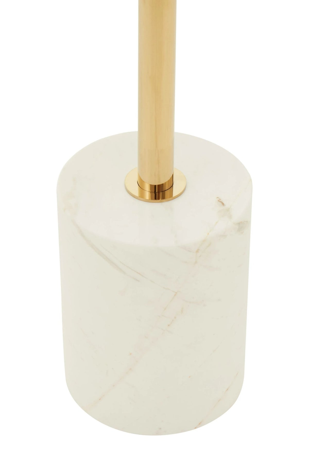 Lumina White Marble Round Side Table