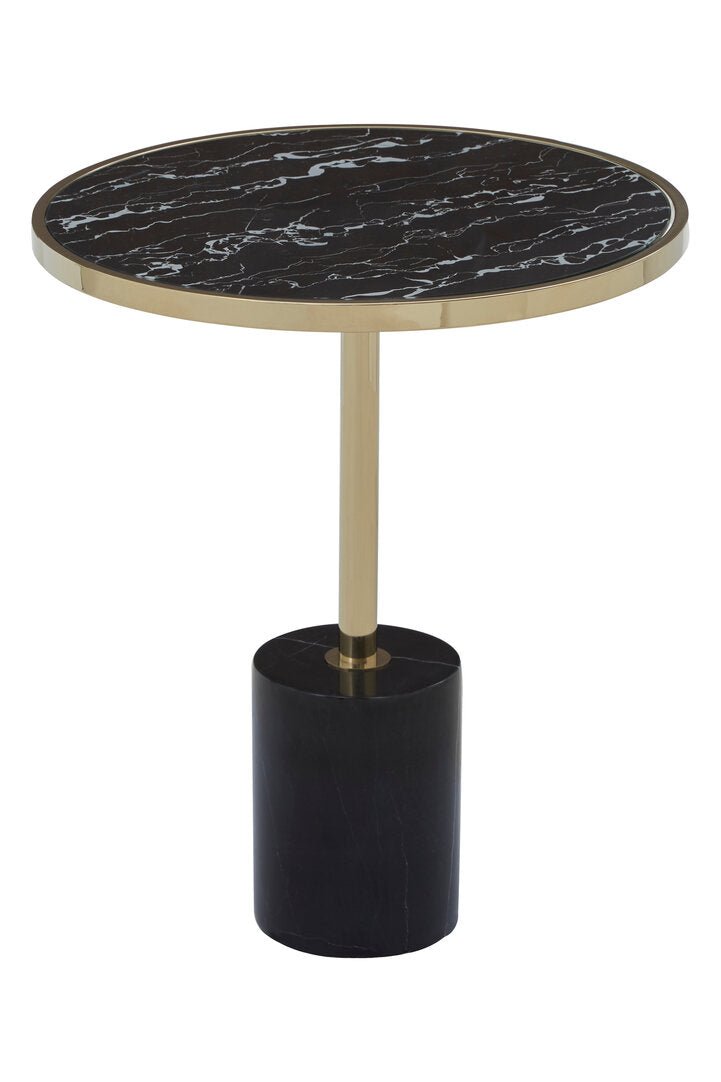 Lumina Warm Metallic End Table