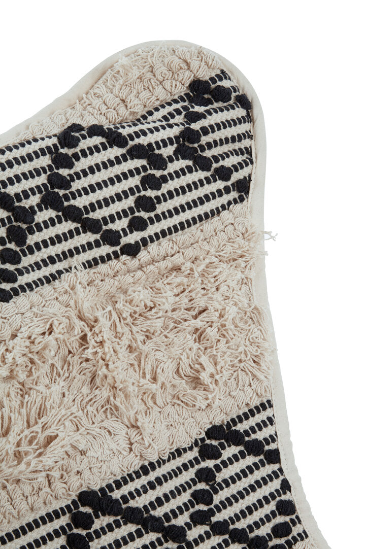 Serene Black and White Pattern Butterfly Chair