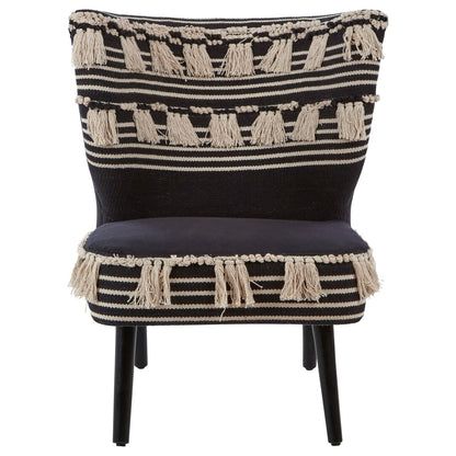 Serene Black Moroccan Chair