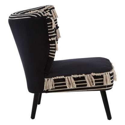 Serene Black Moroccan Chair