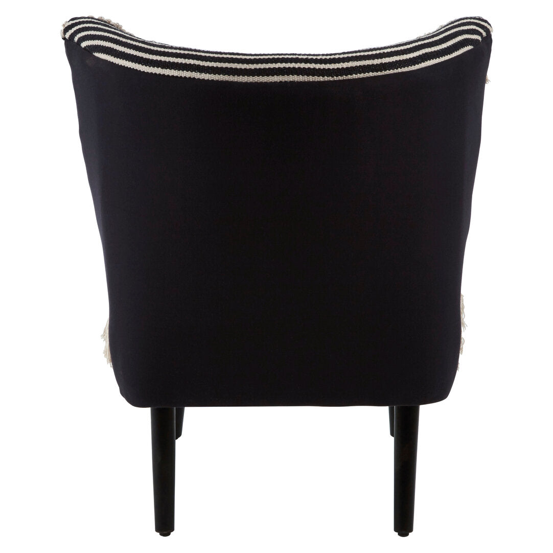 Serene Black Moroccan Chair