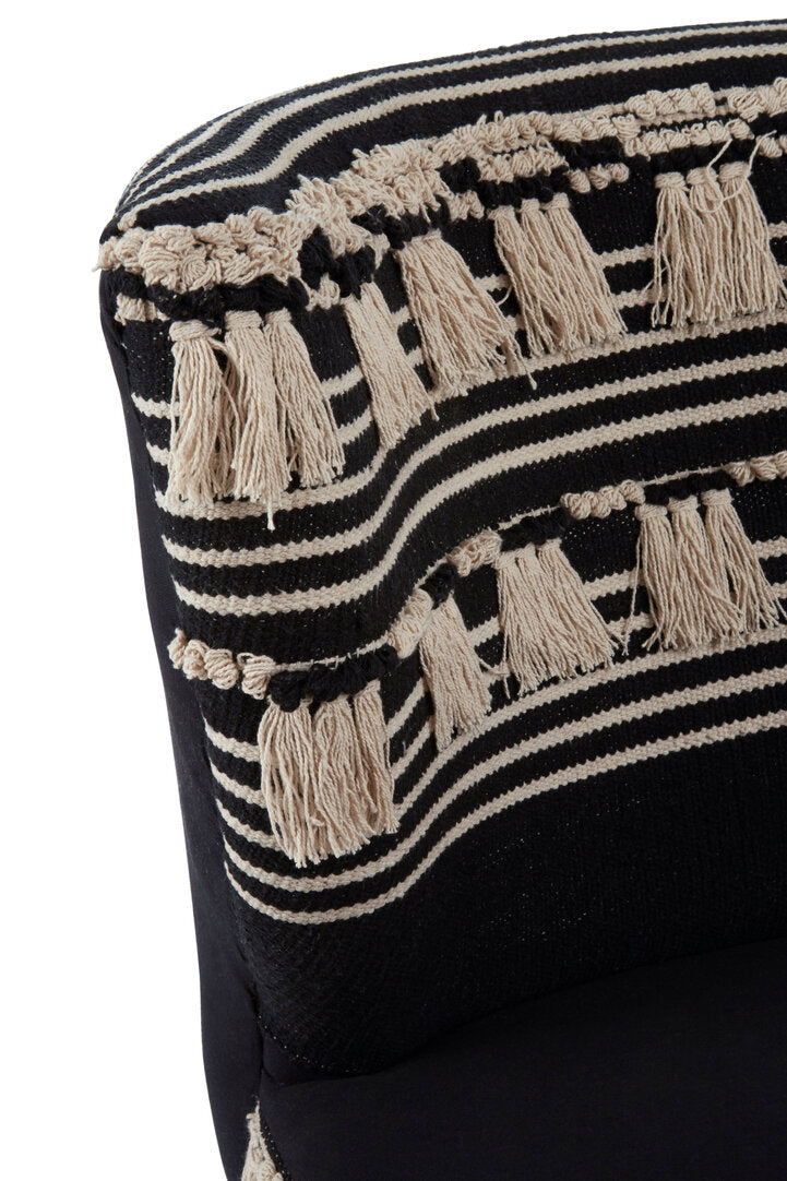 Serene Black Moroccan Chair