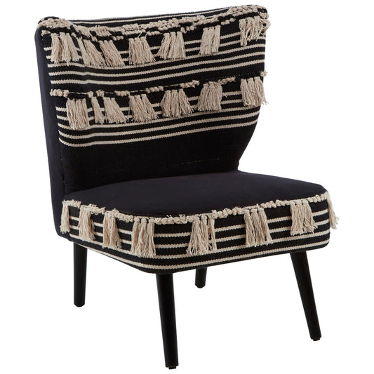 Serene Black Moroccan Chair