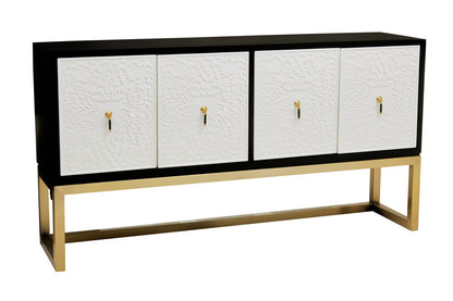 Alexander Black and White Four Door Sideboard