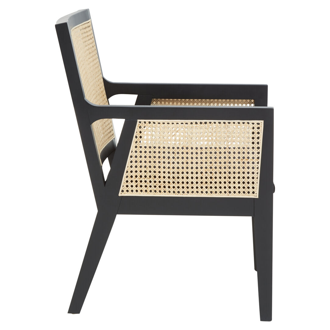 Via Rattan Chair with Black Frame