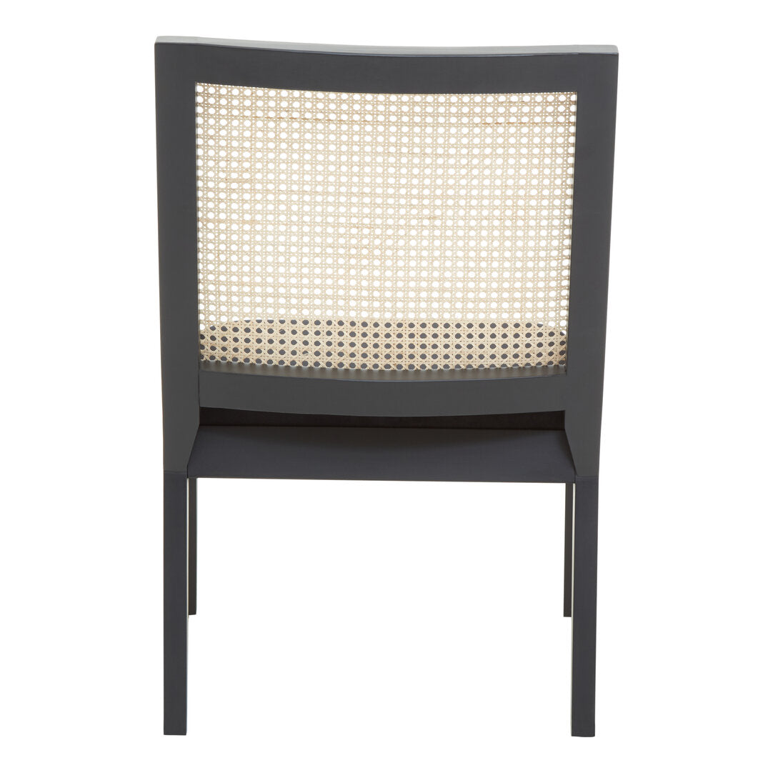 Via Rattan Chair with Black Frame