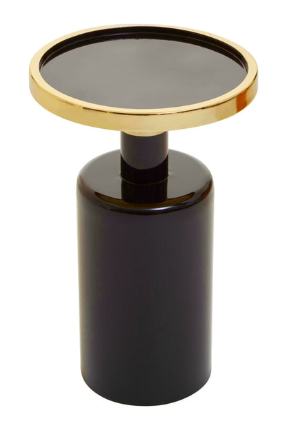 Enro Black And Gold Side Table
