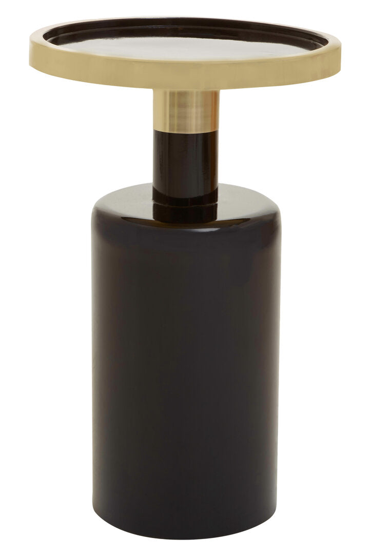 Enro Black And Gold Side Table