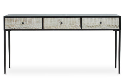 Thebes Three Drawer Rectangular Console Table