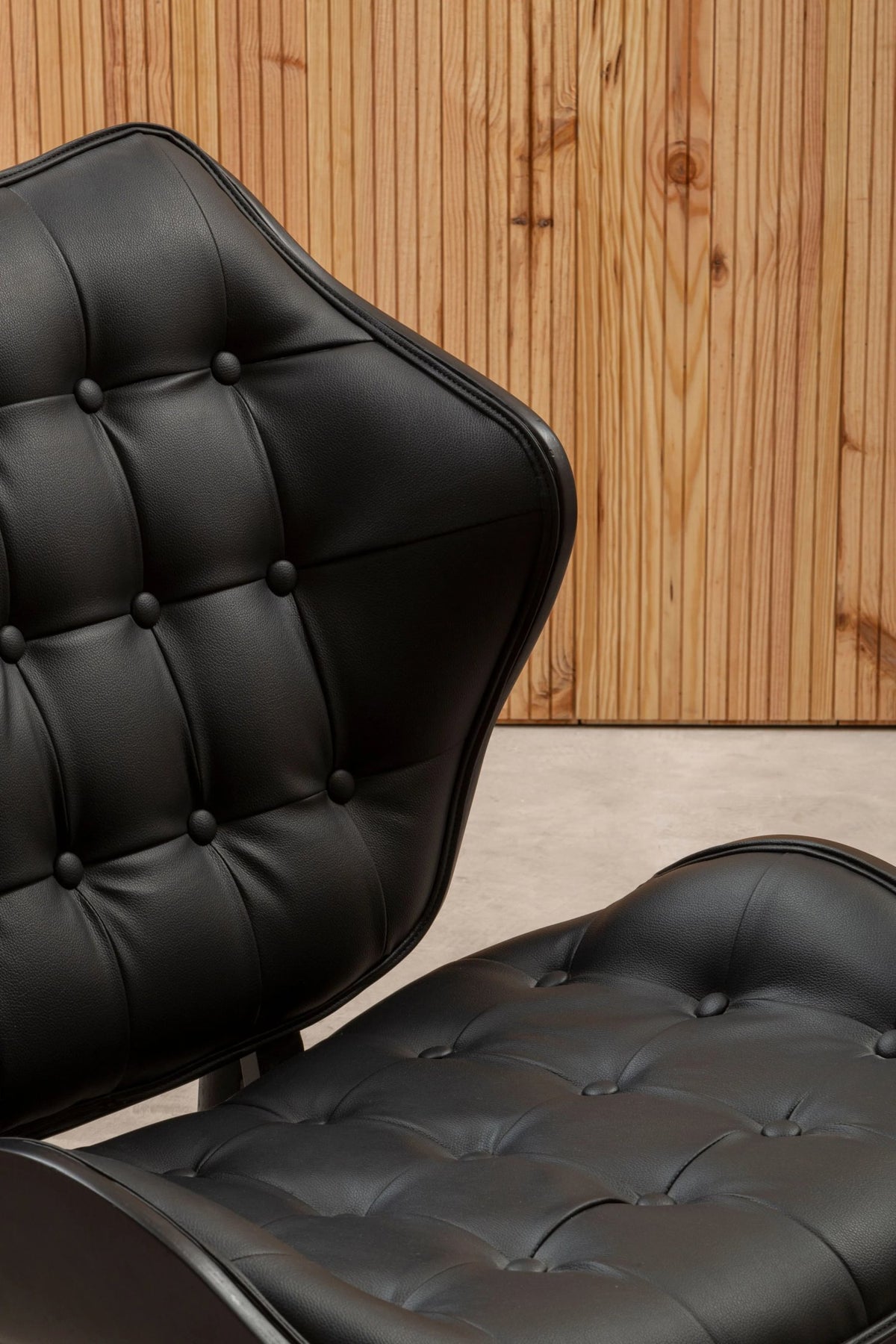 Ashbourne Black Leather Effect Chair