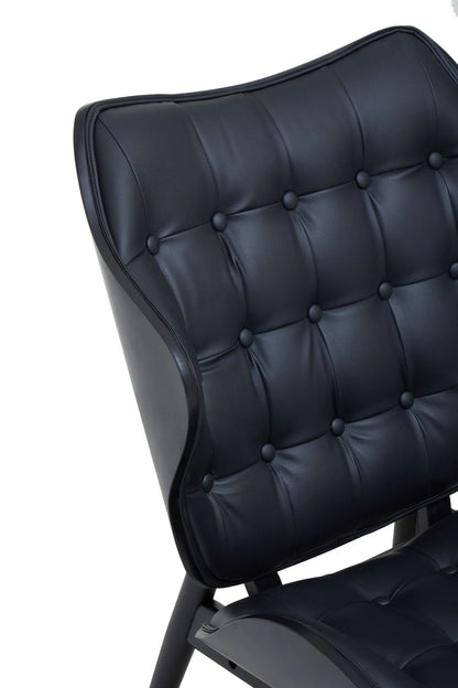 Ashbourne Black Leather Effect Chair