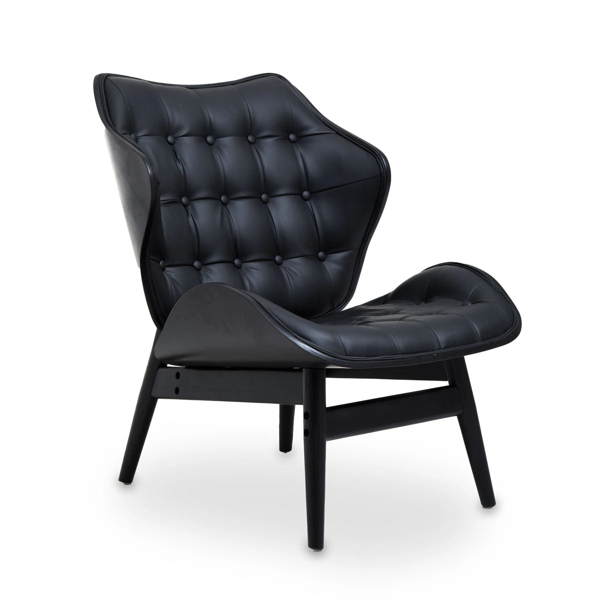 Ashbourne Black Leather Effect Chair