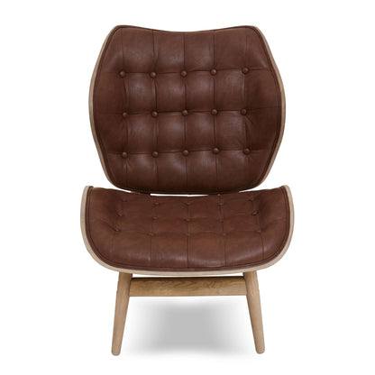 Ashbourne Brown Leather Effect Chair
