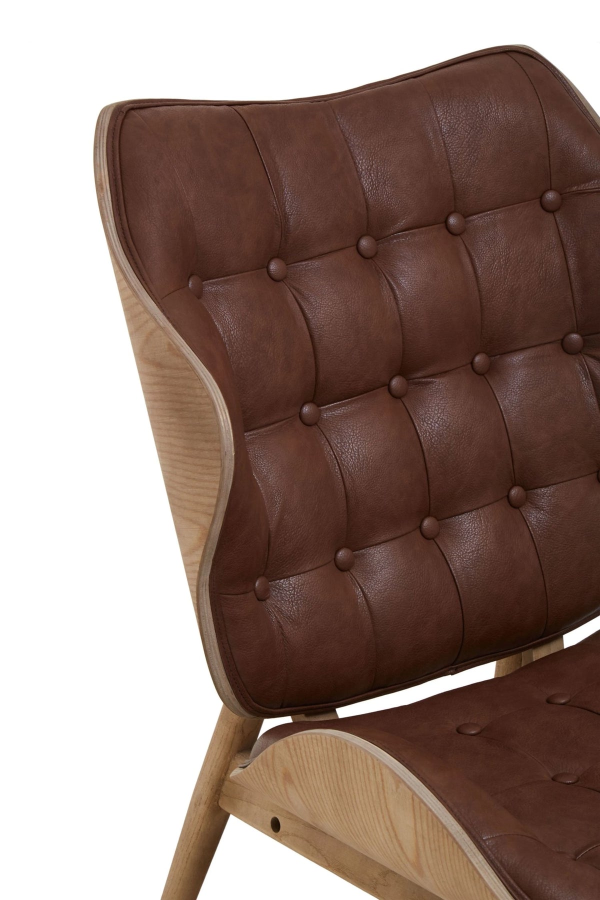 Ashbourne Brown Leather Effect Chair