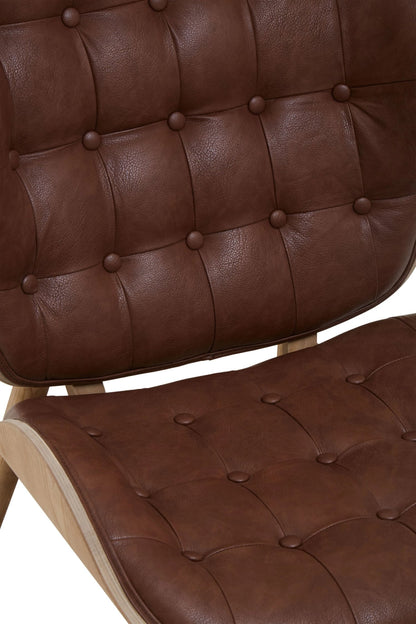 Ashbourne Brown Leather Effect Chair