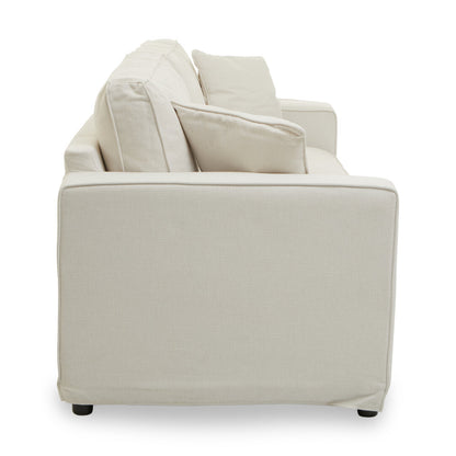 Provence 3 Seat Cream Fabric Sofa