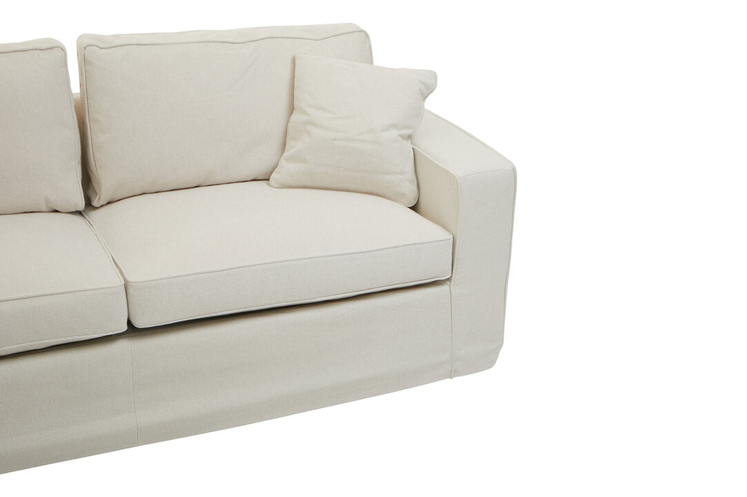 Provence 3 Seat Cream Fabric Sofa