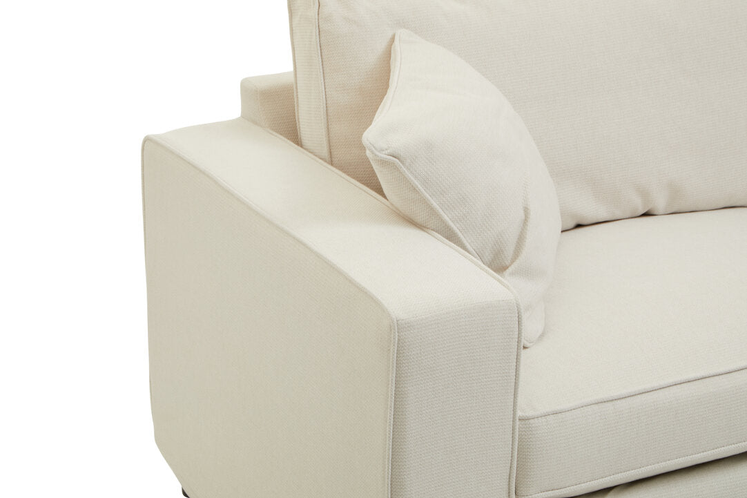 Provence 3 Seat Cream Fabric Sofa