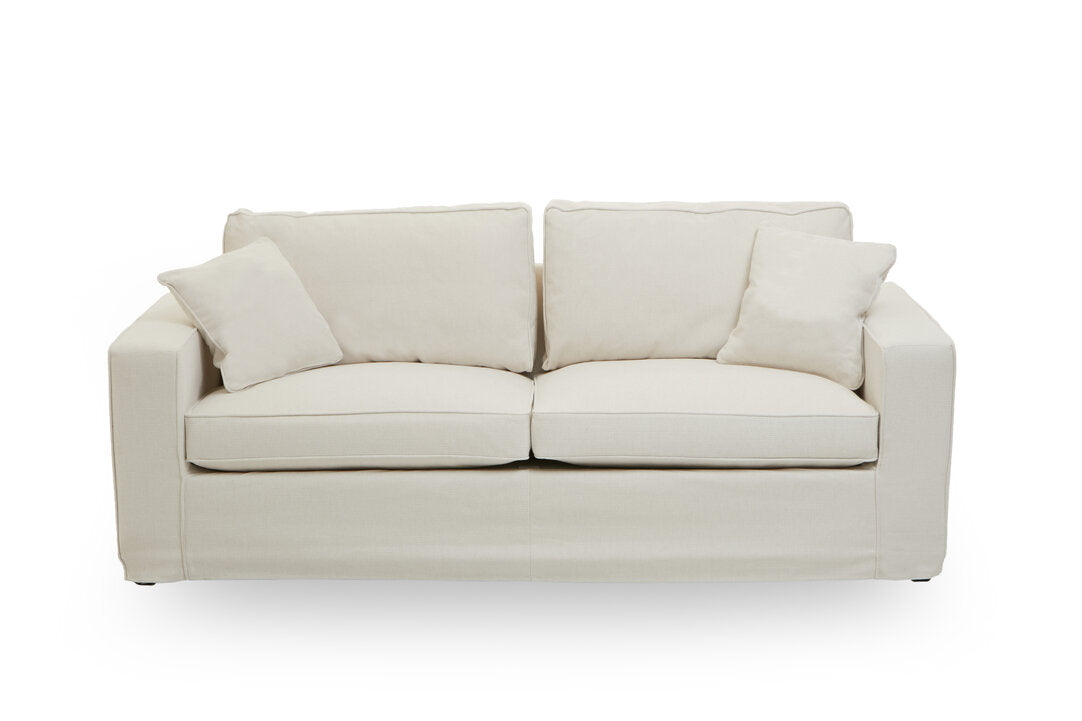 Provence 3 Seat Cream Fabric Sofa