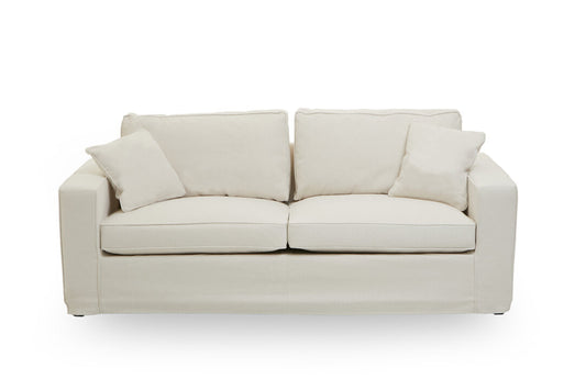 Provence 3 Seat Cream Fabric Sofa