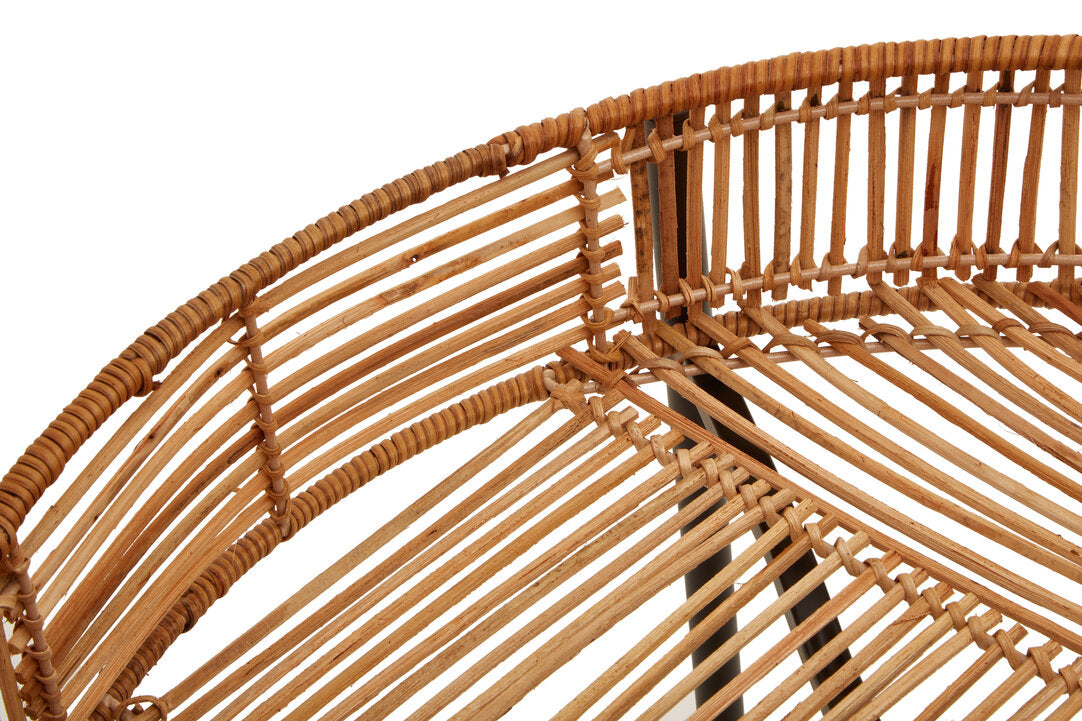 Petra Set Of 2 Natural Rattan Side Tables