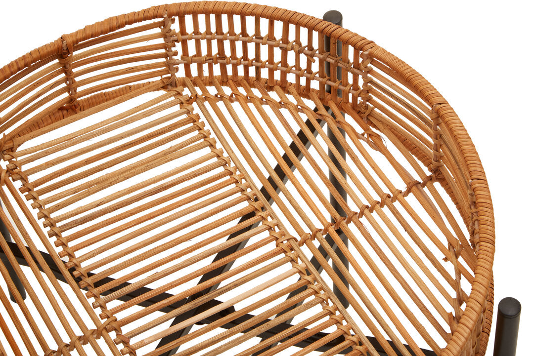 Petra Set Of 2 Natural Rattan Side Tables