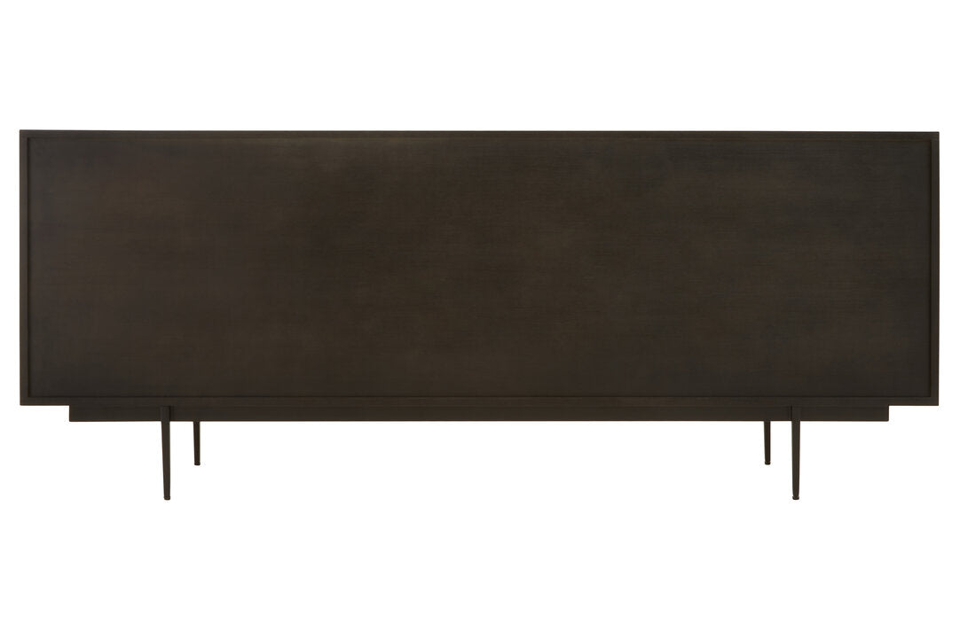 Tulum Black Finish Sideboard with 4 Doors and 3 Drawers