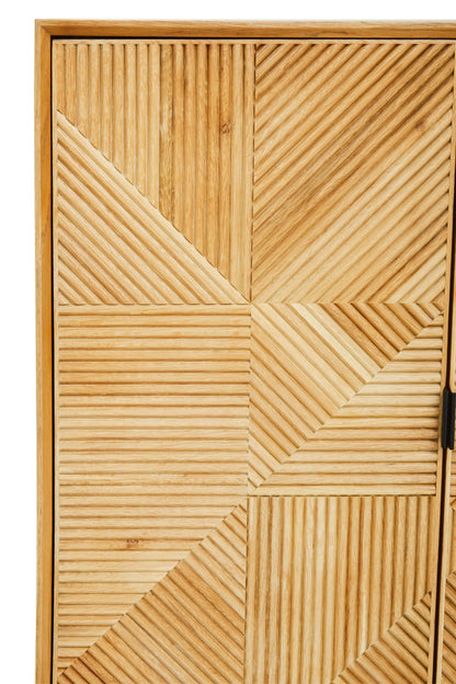 Tulum Natural Finish Cabinet with Drawers