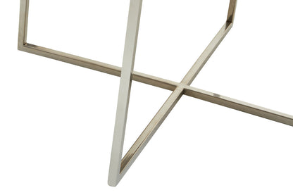 Spring Agate Coffee Table With Cross Base
