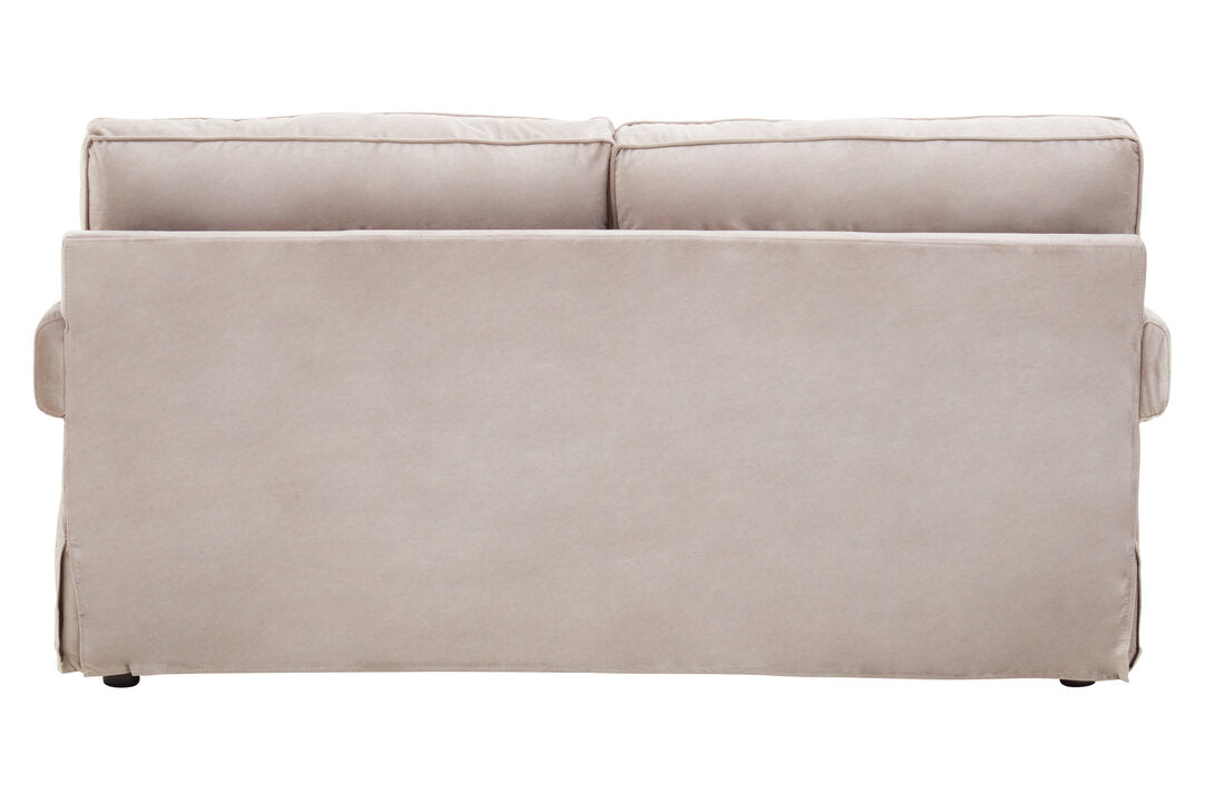Windsor Two Seat Mink Velvet Sofa