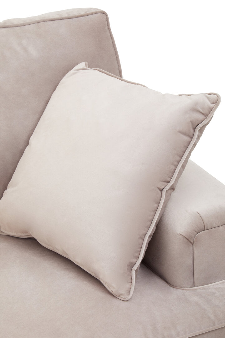 Windsor Two Seat Mink Velvet Sofa