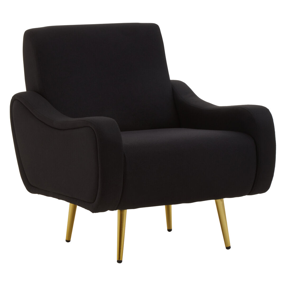 Checker Black Armchair