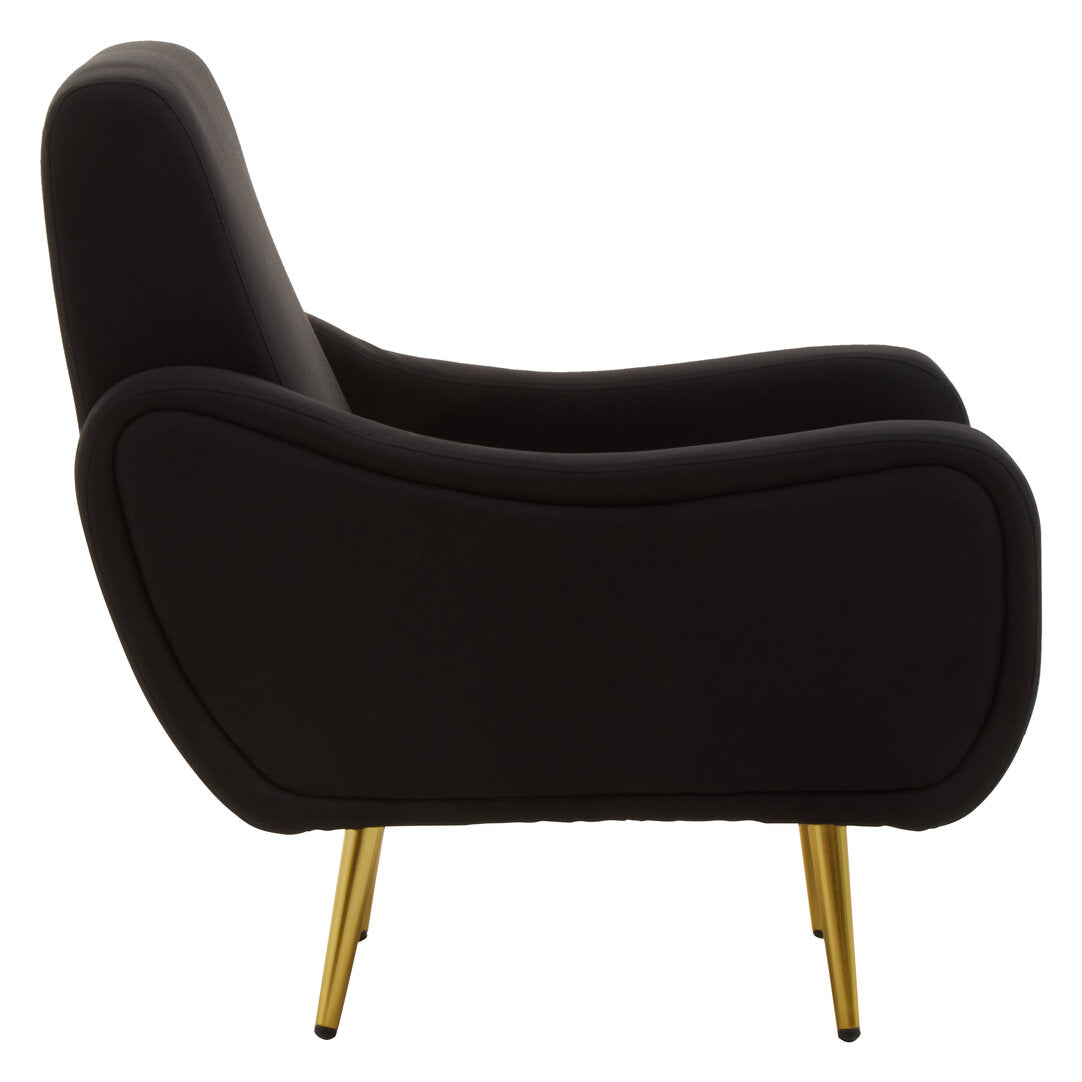 Checker Black Armchair