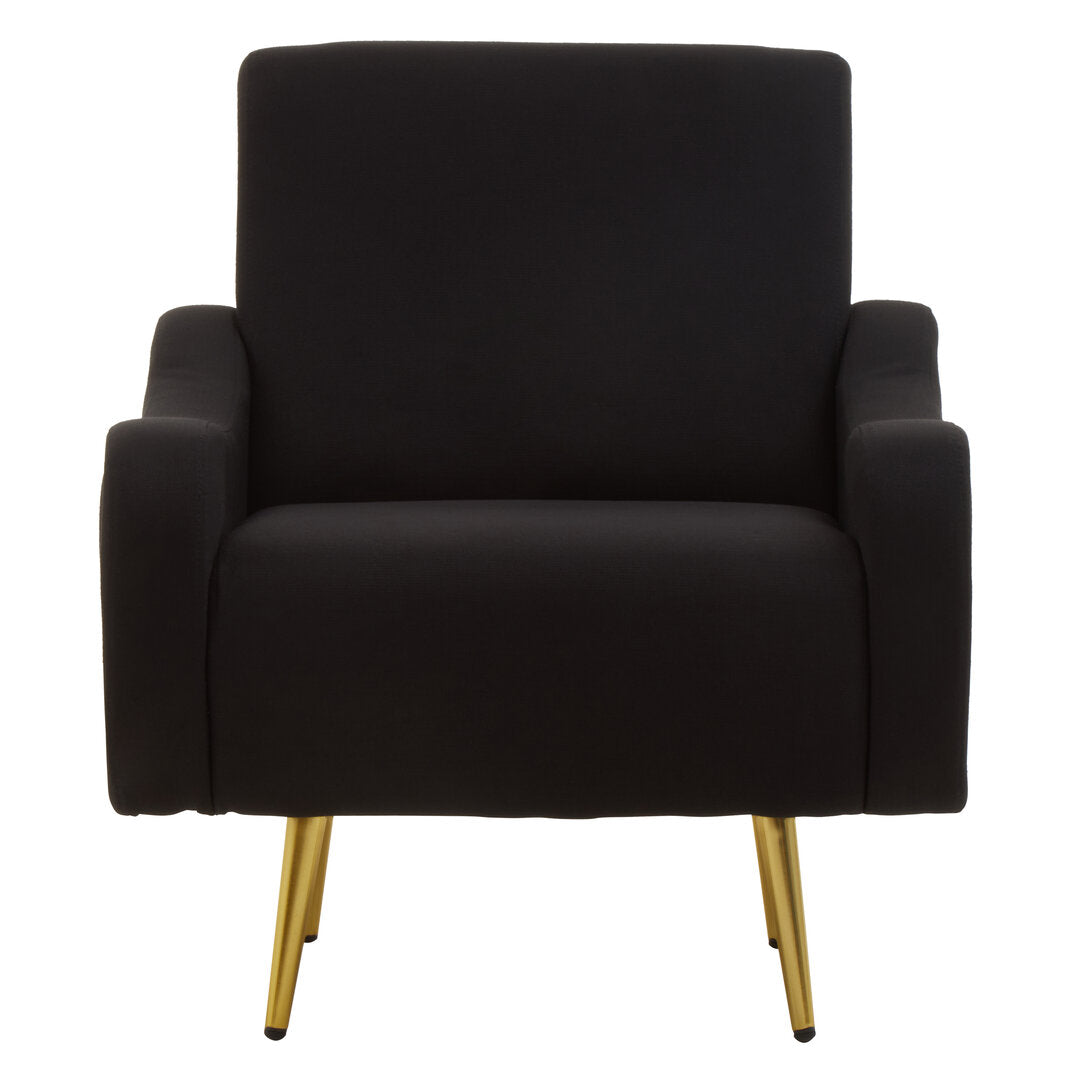 Checker Black Armchair
