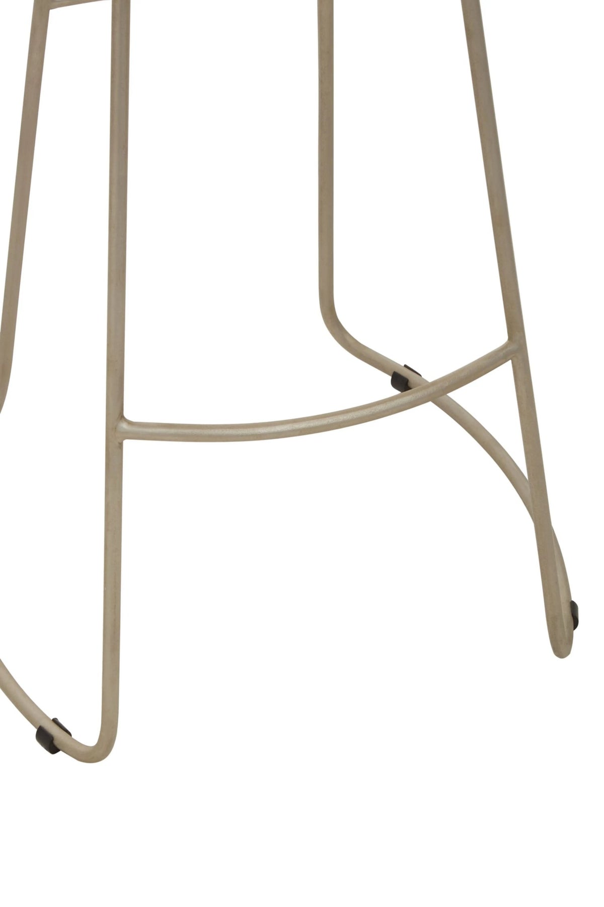 Nairn Acacia Wood and Antique Silver Bar Stool