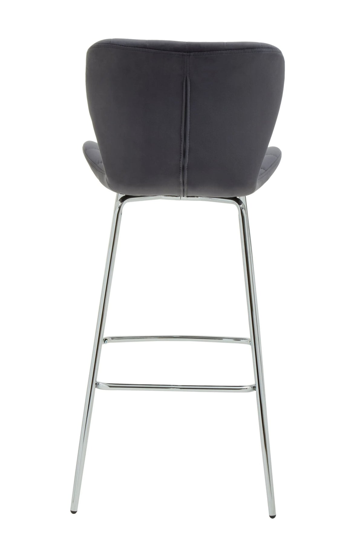 Warwick Grey Velvet Bar Chair